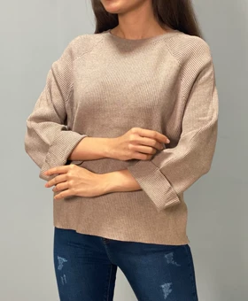 بلوز بافت آستین پاکتی 2261