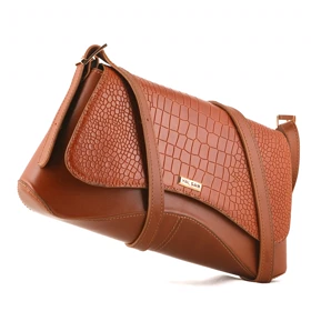 کیف دوشی زنانه چرم یلسان مدل آیریا کد 124-PRM