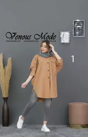 مانتو پانچ چهارخونه