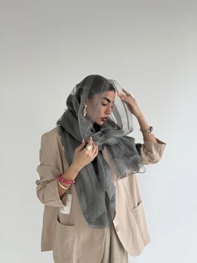 شال ابریشم توری