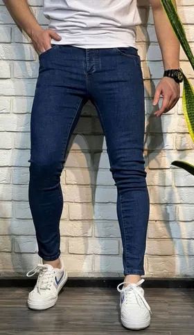 شلوار جین سرمه ای