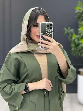 ست مانتو و شلوار بغل چهار دکمه
