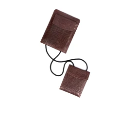 کیف گردنی چرم کروکو مدل ژولیا