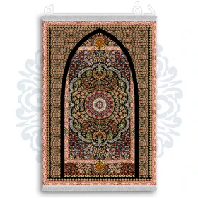 فرشینه از جنس پارچه هازان مخمل ترک طرح سجاده برند دفه کد DSJ 97