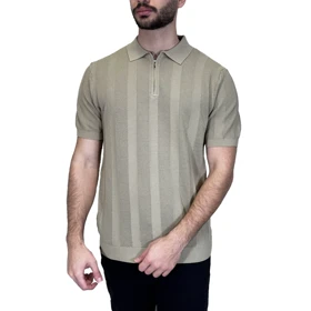 تیشرت نیم زیپ طرحدار راه راه SOLD OUT(PSD43)