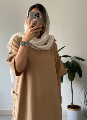 مانتو کفتان لینن مهتاب