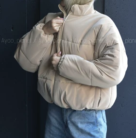 کاپشن پفکی رنگ شتری 🐪