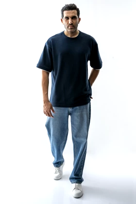 تیشرت آستین کوتاه ژاکارد جودونی مردانه