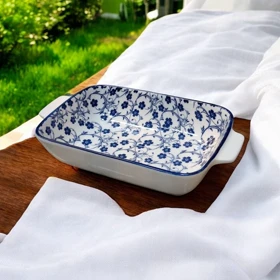 مرغ خوری دسته دار کوچک دنی هوم طرح گل سرمه ای / BA25