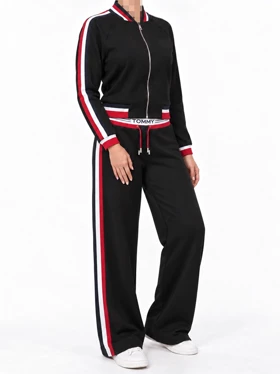 ست بامبر و شلوار Tommy 1738 (مشکی)