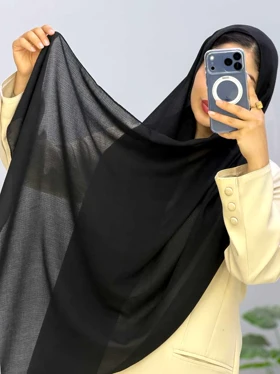 شال مشکی گلکسی یاسی کد 110232