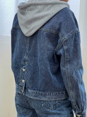 کت جین پشت دکمه کد 3280