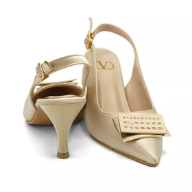 کفش مجلسی زنانه پاشنه‌دار 5 سانت مدل 400922 _ sandal valentino