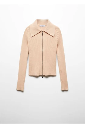 ژاکت کش باف پشمی زنانه mango