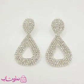 گوشواره آویز دخترانه مجلسی نگین‌دار