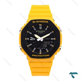 ساعت زنانه جی شاک GMA-S2100 زرد مشکی G-shock-6399-L