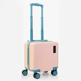 چمدان کابین سایز خلبانی وارداتی پاف تراول کد PUFF TRAVEL JUNIOR (صورتی روشن)
