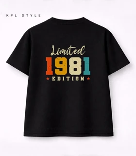 تیشرت باکسی یونیسکس طرح 1981 کد 1296