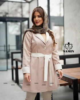 مانتو کتان کریستال نیکا