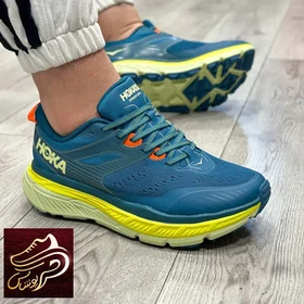 کتانی اورجینال مردانه رانینگ ورزشی مدل هوکا Hoka Stinson ATR رنگ آبی
