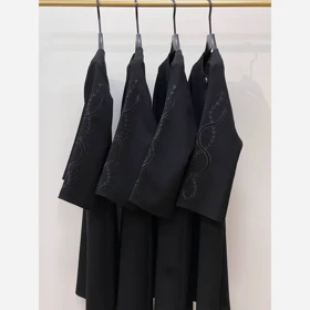 مانتو کتی زنانه مجلسی طرح دار