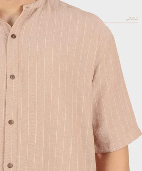 پیراهن لش مردانه یقه دیپلمات راه راه 2648