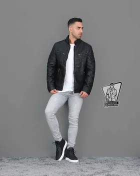 کاپشن چرم اورجینال SUPERDAY