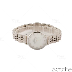 ساعت دنیل ولینگتون زنانه سیلور صفحه سفید ایندکس نگین‌دار 105449