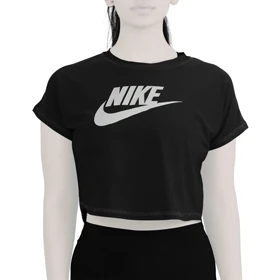 کراپ آستین کوتاه ورزشی زنانه نایک مدل VHD-3C337 مشکی