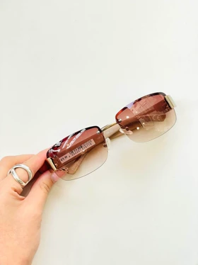 عینک مستطیلی دسته پلنگی