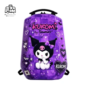 کوله‌پشتی مدرسه هارد کیس Marinox Marvel کد 1050 طرح کرومی بنفش Kuromi Purple