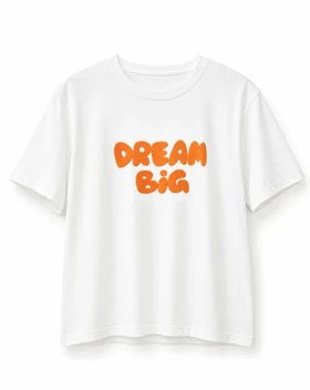 کراپ زنانه طرح Big dream کد 10027