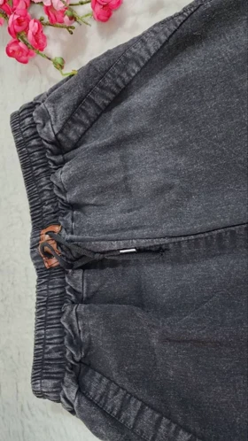 شلوار بگ جین ذغالی