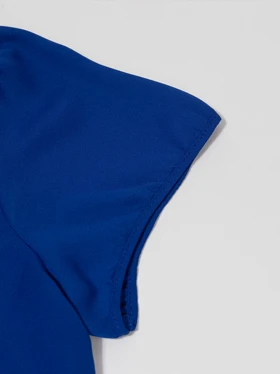 شومیز زنانه کرپ مجلسی آستین کوتاه فوژان