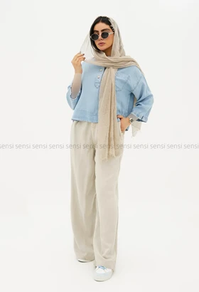 شومیز کراپ تنسل کد1005307