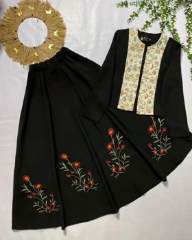 کت دامن گلدوزی دلسا