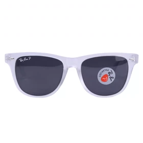عینک آفتابی ری بن فریم سفید شفاف پلاریزه RB 2140-M/6