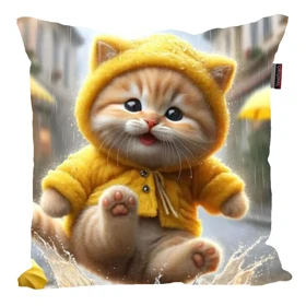 کوسن مدل گربه بامزه کد 3258