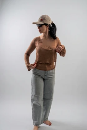 شومیز قهوه ای موکا