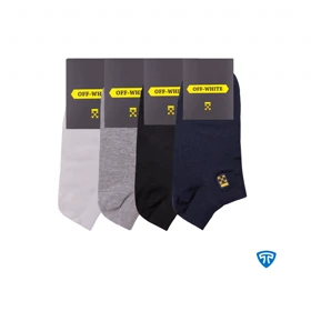 جوراب مچی زیرقوزکی اسپرت مردانه تاپیک برند OFF-WHITE