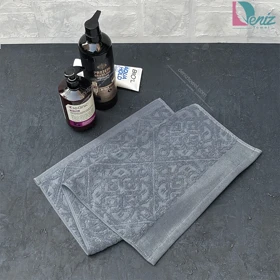 حوله دستی طرح وینا رنگ طوسی