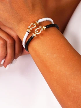 دستبند زنانه فرد FRED نگین ریز کد B2109