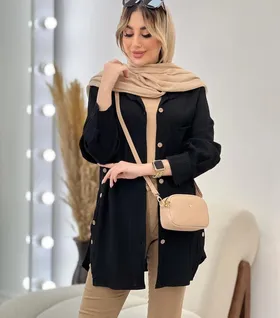 مانتو ایوا بغل دکمه