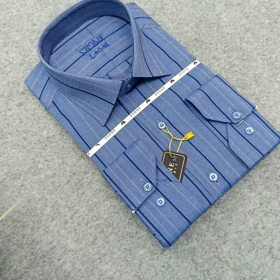 پیراهن استین بلند مردانه _ طرح راه راه قواره کلاسیک