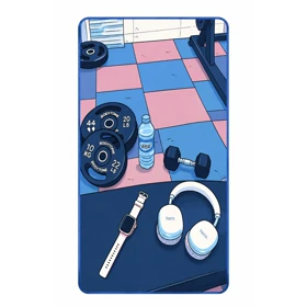 حوله ورزشی مدل Gym Princess-405C0247 ابعاد 50 در 100 سانتی متر