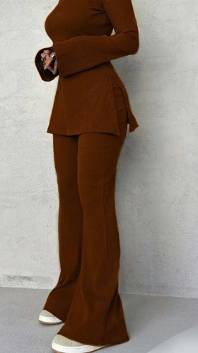 ست بلوز شلواربوتکات یقه گرد 59042