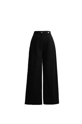 شلوار کتان پشت کشدار - 8136