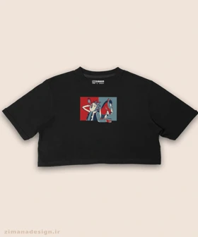 کراپ زنانه طرح ریک اند مورتی کد 887