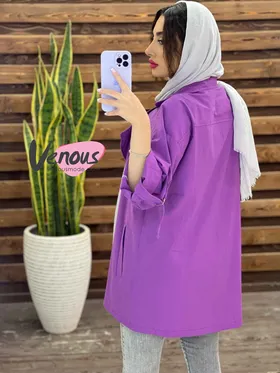 مانتو لینن چهار دکمه