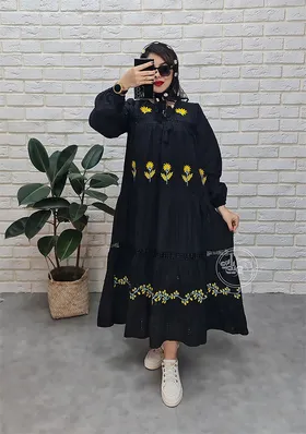 پیراهن مجلسی خامه دوزی